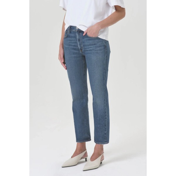 Kye Mid Rise Straight Jean