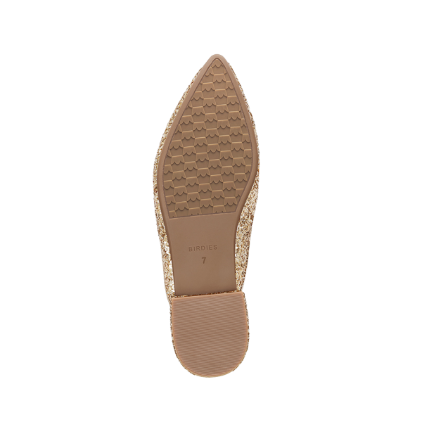 The Swan - Jeweled Gold Sparkle