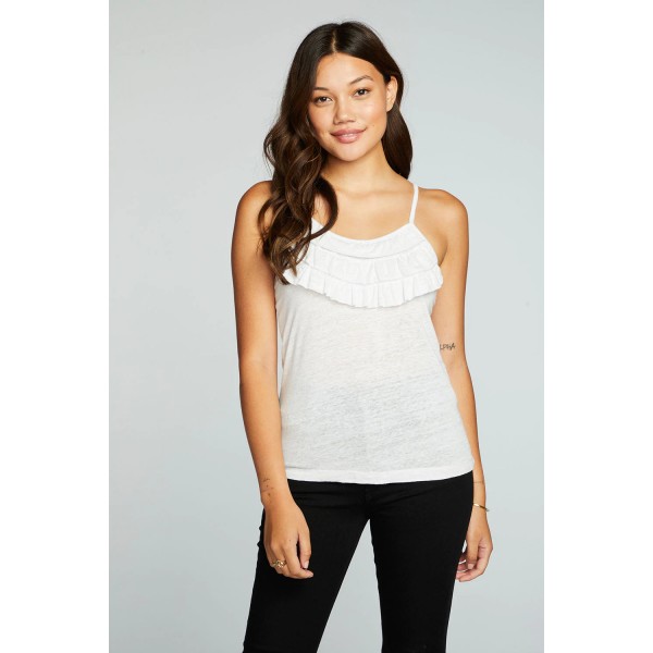 Strappy Ruffle Tank