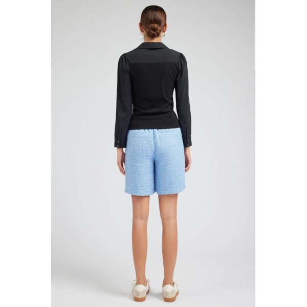 Collared Knit Top