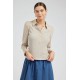 Collared Knit Top