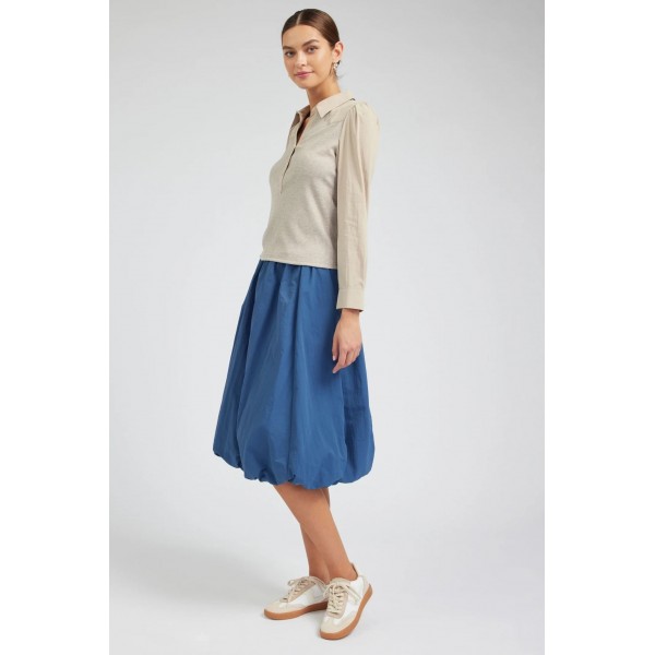 Collared Knit Top