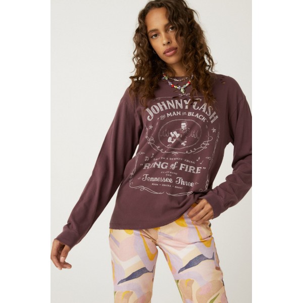 Johnny Cash Long Sleeve Tee