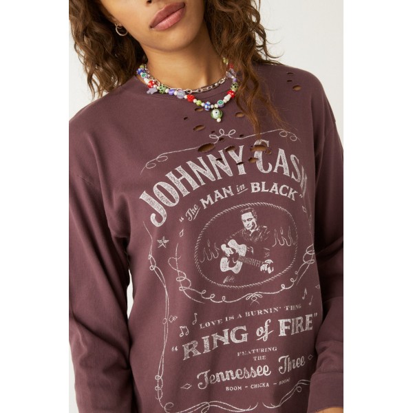 Johnny Cash Long Sleeve Tee