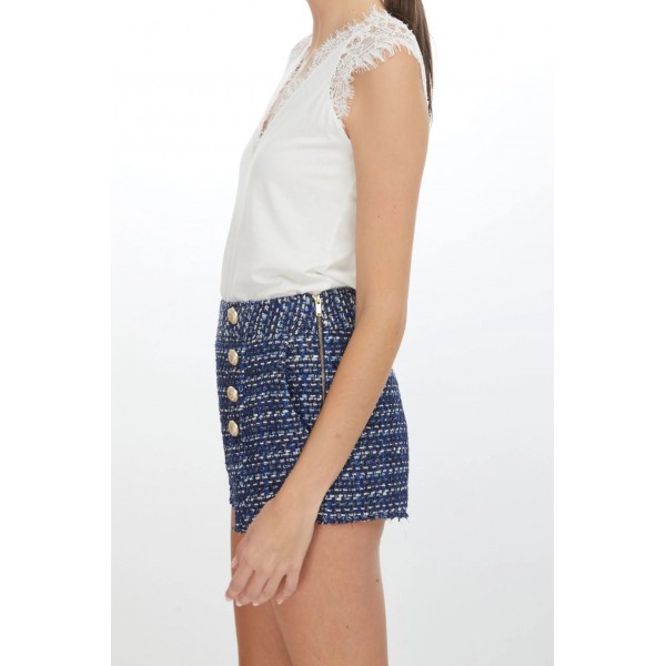 Ilya Lace Cotton Top