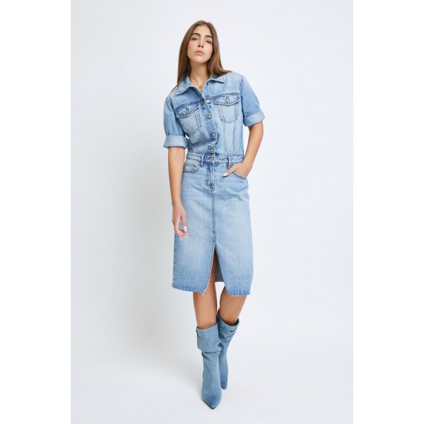 Denim Shirt Dress
