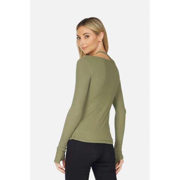 Stark Rib Asymmetric Top