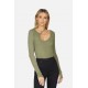 Stark Rib Asymmetric Top