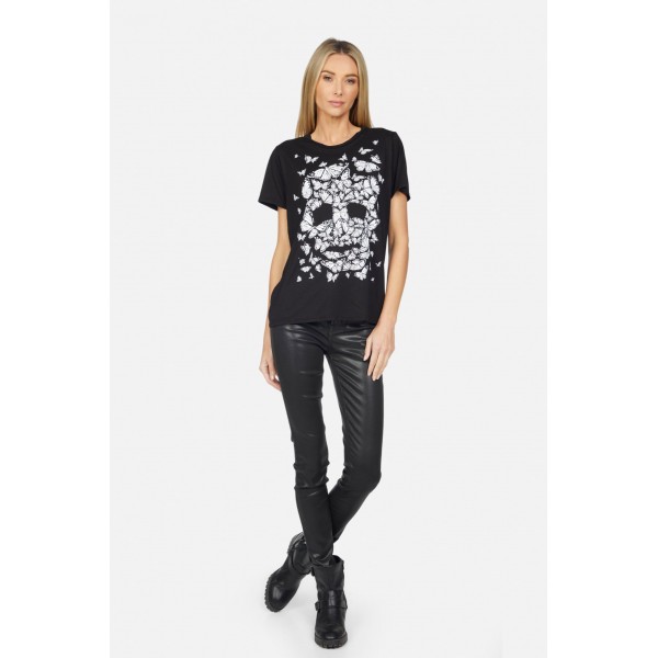 Wolf Butterfly Skull Tee