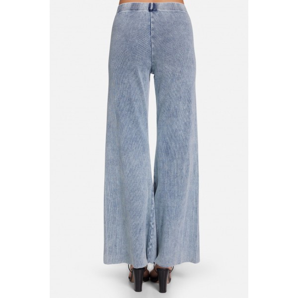 Ommin Rib Denim Flare Pant