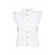 Archer Ruffle Button Top