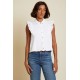 Archer Ruffle Button Top