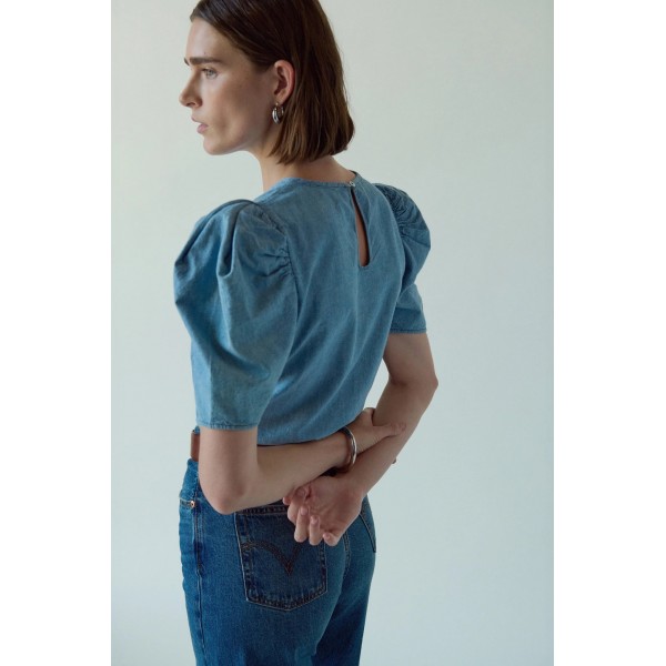 Cecily Chambray Top