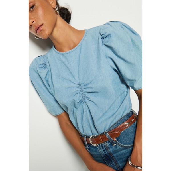 Cecily Chambray Top
