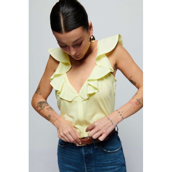 Neah Ruffle Tank Top Neah Ruffle Tank Top