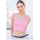 Rib Square Neck Corset Tank