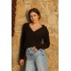 Jimi Long Sleeve V-Neck Tee