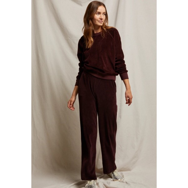 Velour Crewneck Sweatshirt