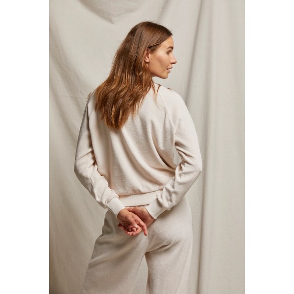 Velour Crewneck Sweatshirt