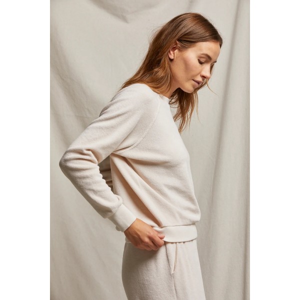 Velour Crewneck Sweatshirt