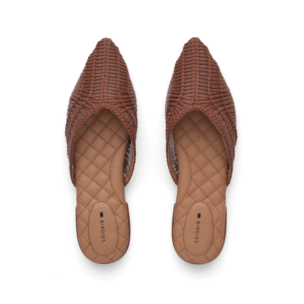 The Swan - Cognac Woven Leather