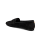 The Vesper - Black Suede Faux Fur