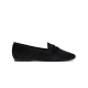 The Vesper - Black Suede Faux Fur