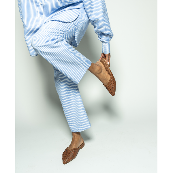 The Swan - Cognac Woven Leather